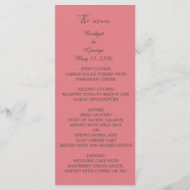 Programa boda mínimo elegante de albaricoque