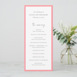 Programa Boda Moderna Chic Rosa