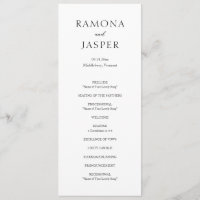 Boda moderno simple negro y blanco negrita