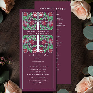 Programa Boda Real Espada de Floral Medieval Malva