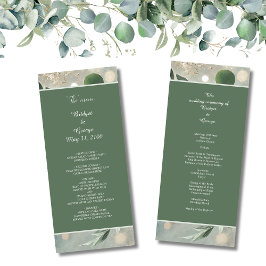 Programa Boda Romantic Sage Green Eucalyptus