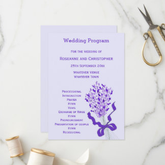 Programa Boda Rubor Lavender