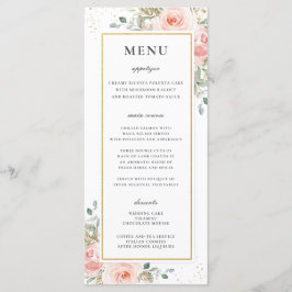 Programa Boda suave Rubor Floral Gold Leafy