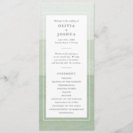 Programa Boda verde moderno