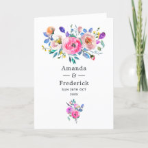 Boda Vintage Floral Rosa Caliente