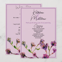 Boda Vintage Purple Floral Watercolor