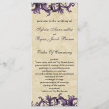 Boda violeta de marfil vintage