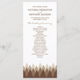 Programa Boda Woodland Forest Range Brown