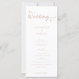 Programa Boho Beige Rubor de bodas de moda