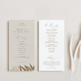 Programa Boho de Boda Botánica