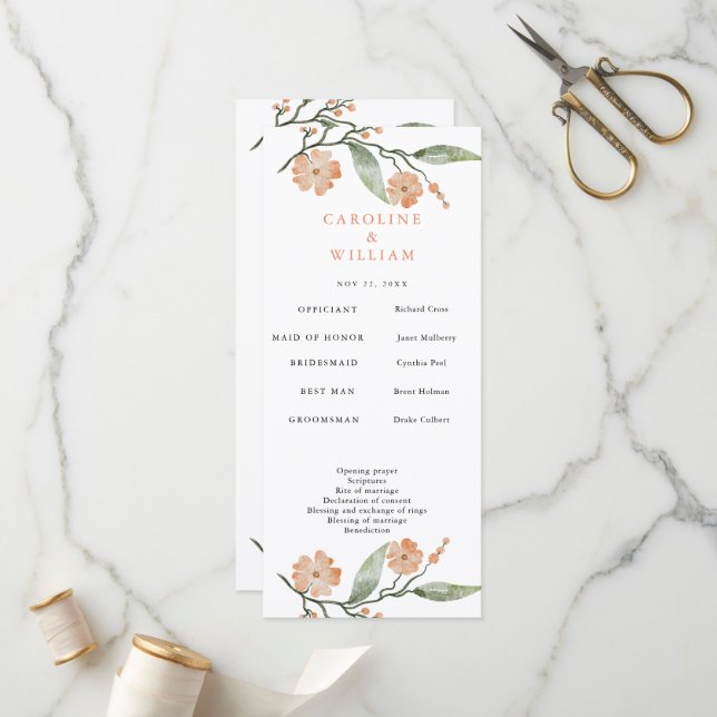 Programa Boho Floral Boda (Anverso/Reverso In Situ)