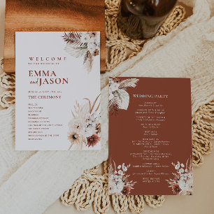 Programa Boho Floral Wedding
