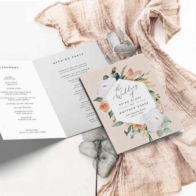 Programa Boho florece Boda floral moderno (Subido por el creador)