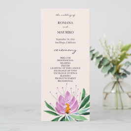 Programa Boho Romantic Lilac Lotus Watercolor Art