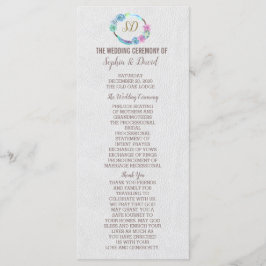 Programa Boho Suculent Cactus Wreath Wedding