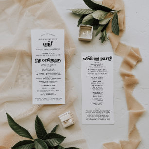 Programa Boho Wedding, Orden Retro Moderno De Even