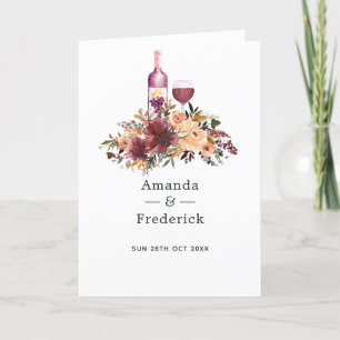 Programa Bordo Peach Floral Wine Boda