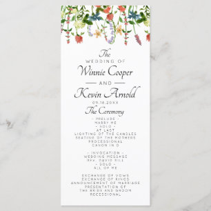 Programa Botánico de Boda Floral