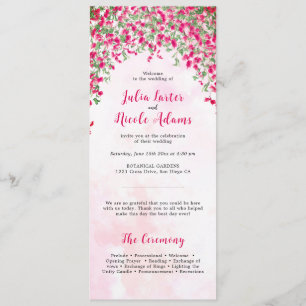 Programa Bougainvillea Rosada Ducha de Boda Forestal Tropic