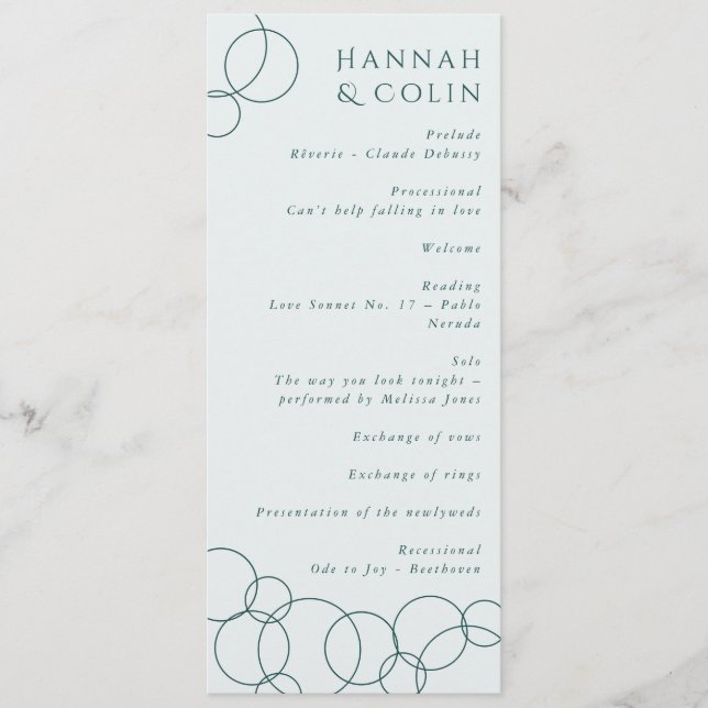 Programa Burbujas modernas elegantes Gris geométrico y Verd (Anverso)