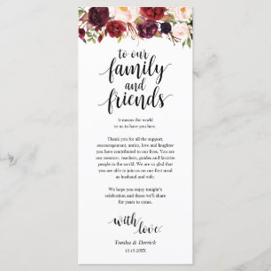 Programa Burgundy Marsala, Lugar Lugar De Regalo