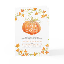 Caer en el amor calabaza acuarela boda