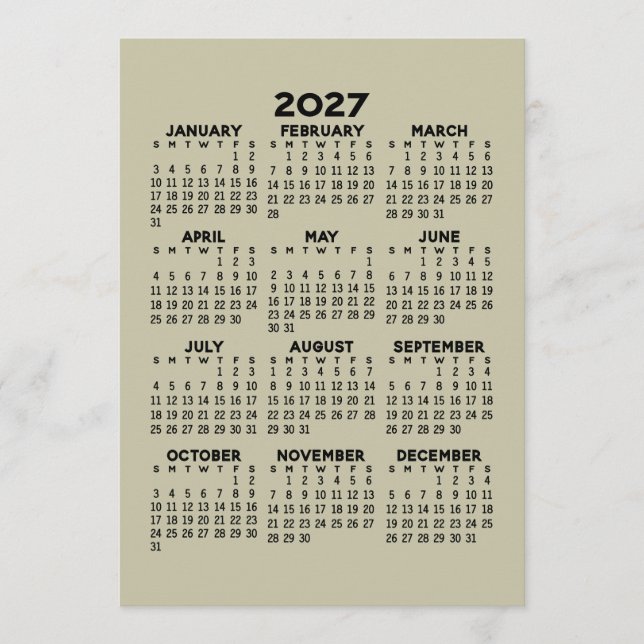 Programa Calendario 2027 - Patrón MCM en la parte posterior (Anverso)
