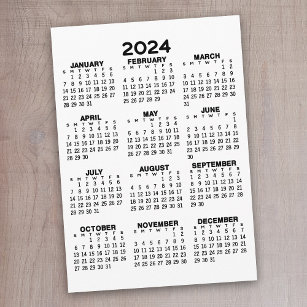 Programa Calendario de vista de año completo 2024 - Mínimo 