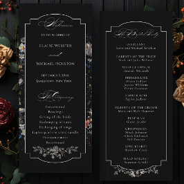 Programa Caligrafía floral negra Bella Artes