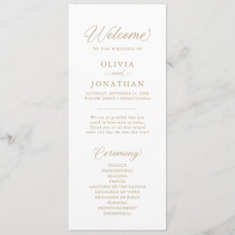 Programa Caligrafía Gold Elegant Modern Script