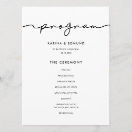 Programa caligrafía manuscrita moderna y minimalista