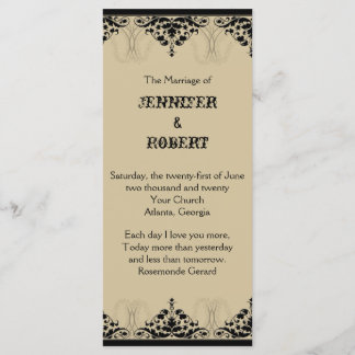 Programa Camelot Gold con Black Scrolls Wedding
