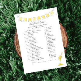 Programa Candy Game de bebé Teddy Bear y Honey Card