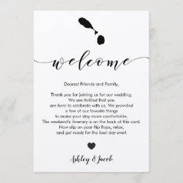 Programa Carta de bienvenida a San Cristóbal y Nieves Boda 