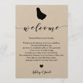 Programa Carta de bienvenida al Boda de Barbados e itinerar