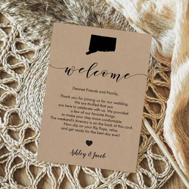 Programa Carta de bienvenida al Boda de Connecticut e Itine (Subido por el creador)