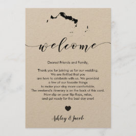 Programa Carta de bienvenida de los Bodas Turcos y Caicos e