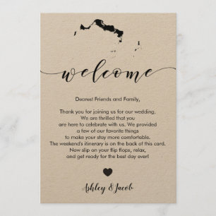Programa Carta de bienvenida de los Bodas Turcos y Caicos e