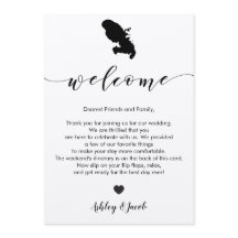 Carta de bienvenida de Martinica Boda e Itinerario