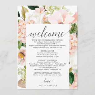 Programa Carta de bienvenida tineraria de Rubor Hydrangea B