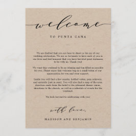 Programa Carta de bienvenida y bolsa de bienvenida para la