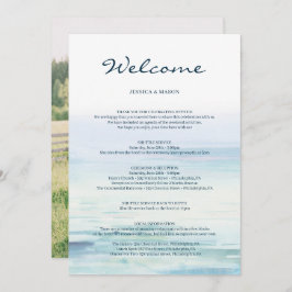 Programa Carta Itineraria de Bienvenida a Boda de Playa
