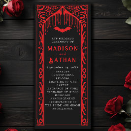 Programa Catedral del Vampiro Rojo Boda Gótico