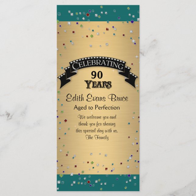 Programa Celebración de la fiesta de cumpleaños de Jewel Co (Anverso)