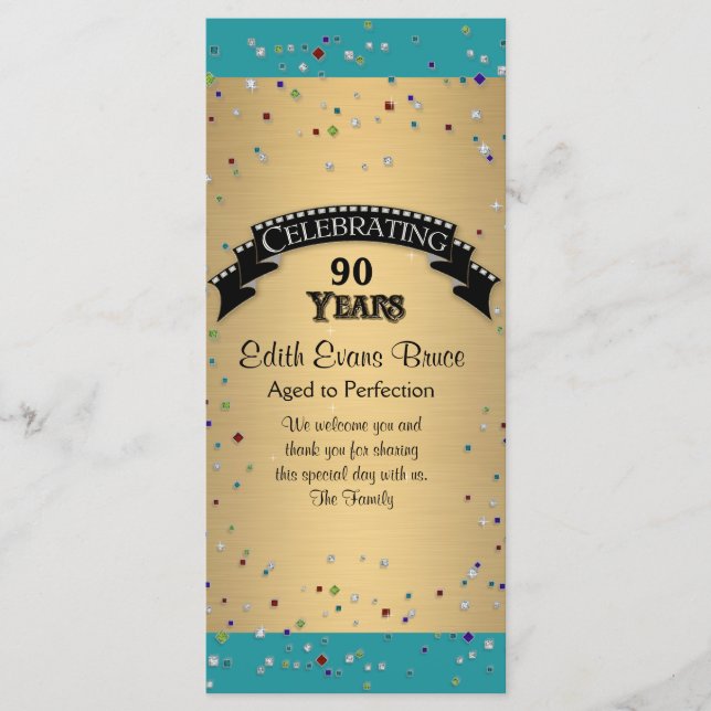 Programa Celebración de la fiesta de cumpleaños de Jewel Co (Anverso)