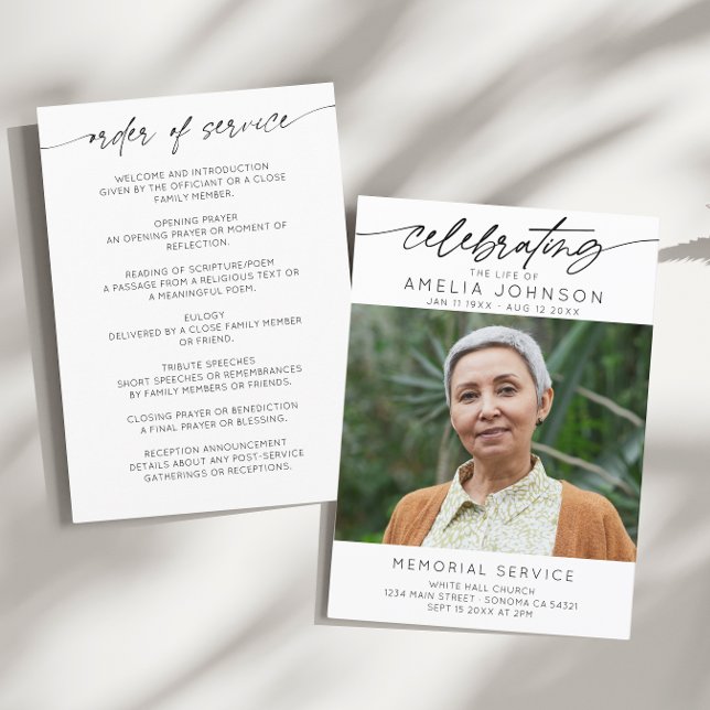 Programa Celebración de la Orden de Servicio del Funeral de (Subido por el creador)