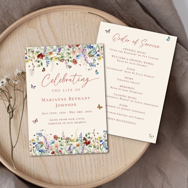 Programa Celebración de la Vida de la Flor Silvestre Orden  (Subido por el creador)