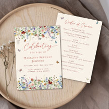 Celebración de la vida de las flores silvestres Or