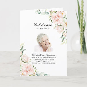 Programa Celebración de la vida en el funeral conmemorativo