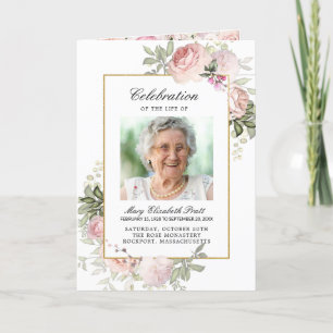 Programa Celebración de la vida en el funeral conmemorativo